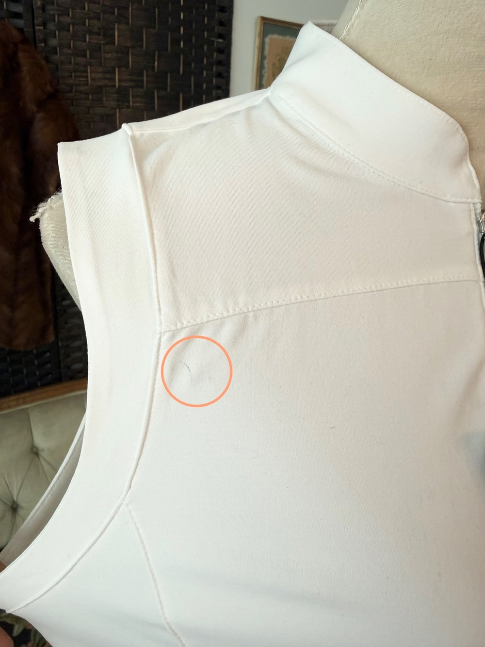 🤍 Zero Restriction Rory Sleeveless Mock Neck Golf Top Sleepy Hollow CC NWT Sz M - Picture 13 of 13